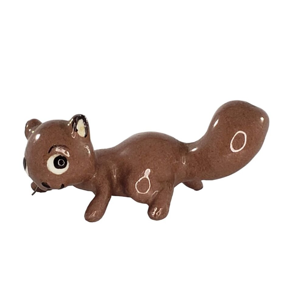 Hagen Renaker Early Mama Squirrel Brown Miniature Figurine Vintage HTF